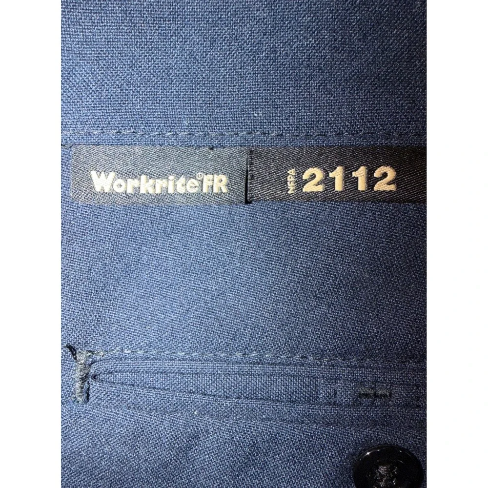 Workrite FR Nomex IIIA Navy Blue Flame Resistant Work Pants 34x34 NFPA 2112 HRC1